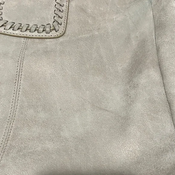 HOBO Large Shelia Silver Gray Women's Shoulder Bag - Picture 6 of 16